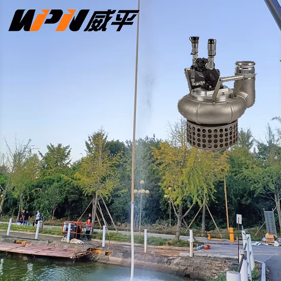 4-дюймовый портативный гидравлический погружной водяной насос Мусорный насос Шламовый насос с головкой 40 м